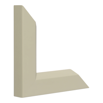Vertical view of angle ii taupe picture frame
