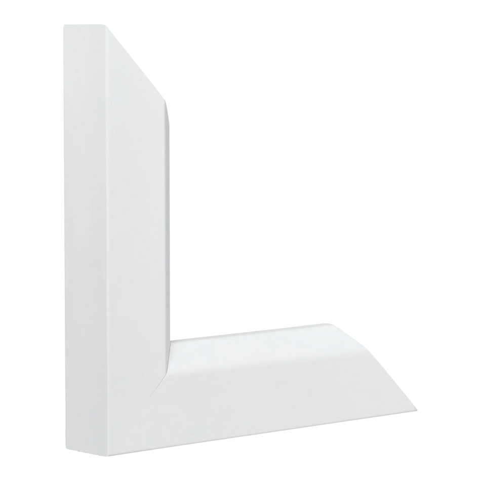 Vertical view of angle ii white picture frame sample