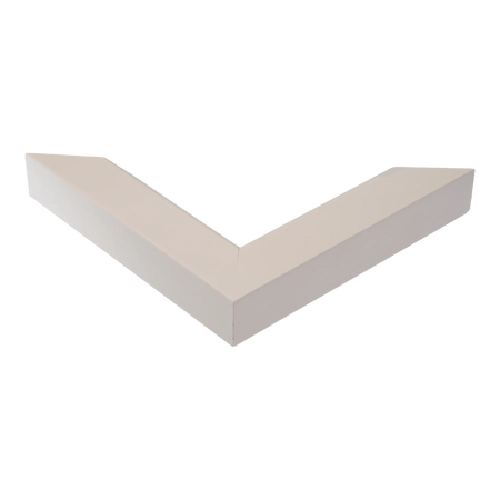 Corner view of Angle II in white picture frame