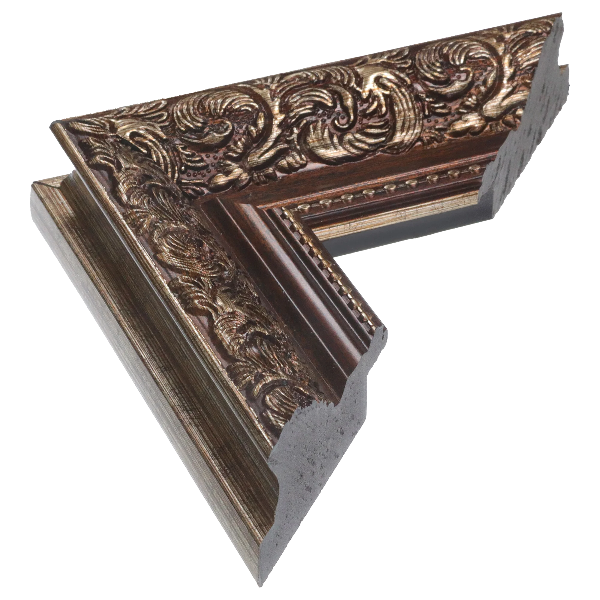 Baroque I in bronze picture frame