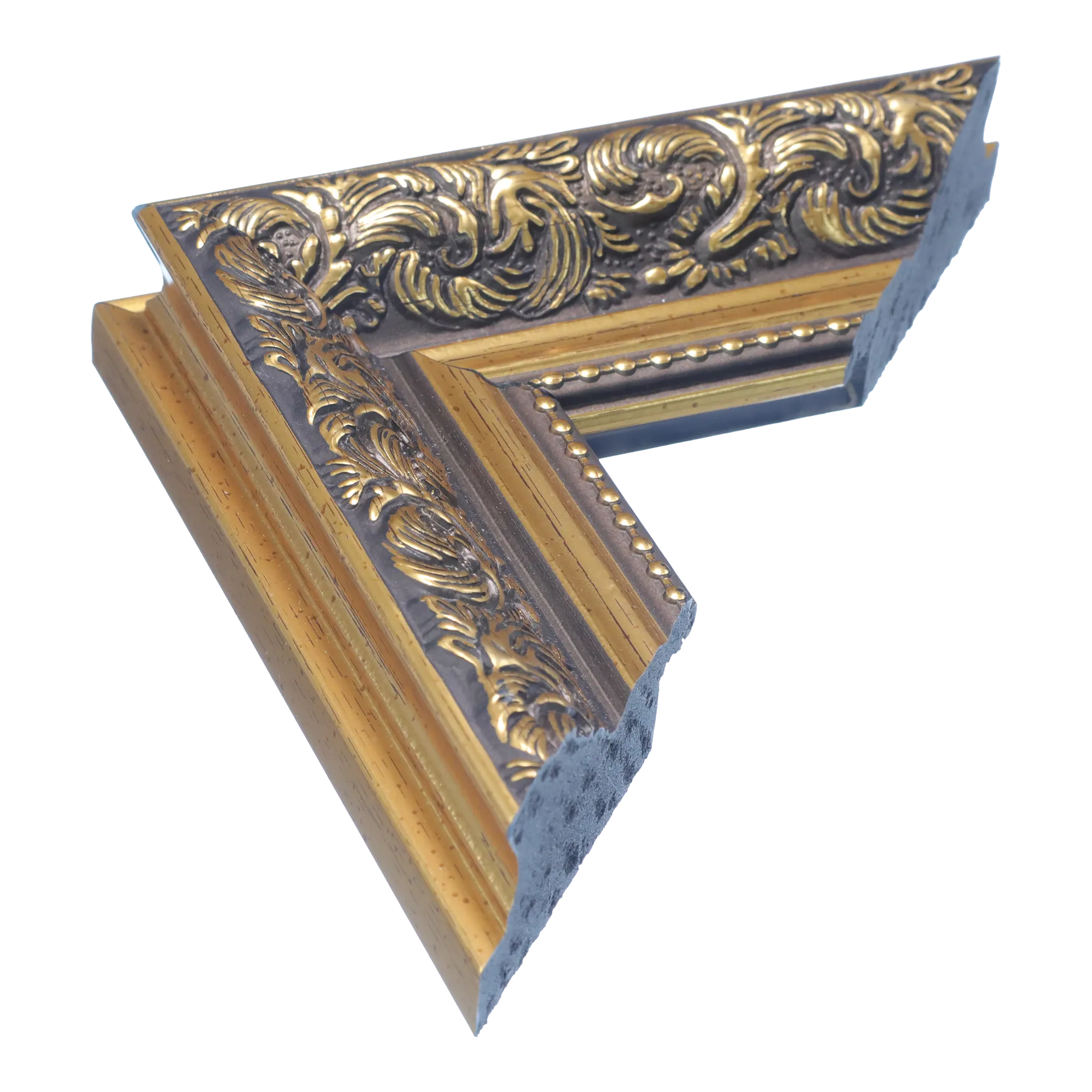 Baroque I in gold picture frame