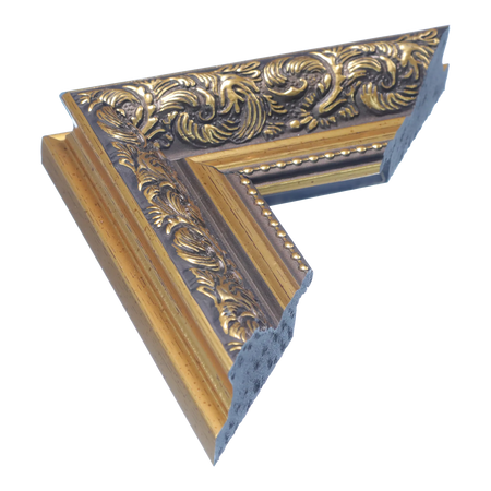 Baroque I in gold picture frame
