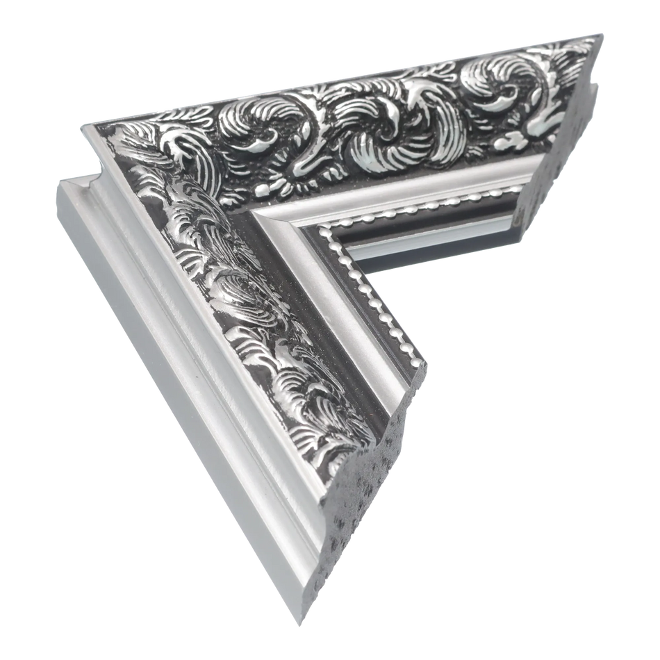 Baroque I in silver picture frame
