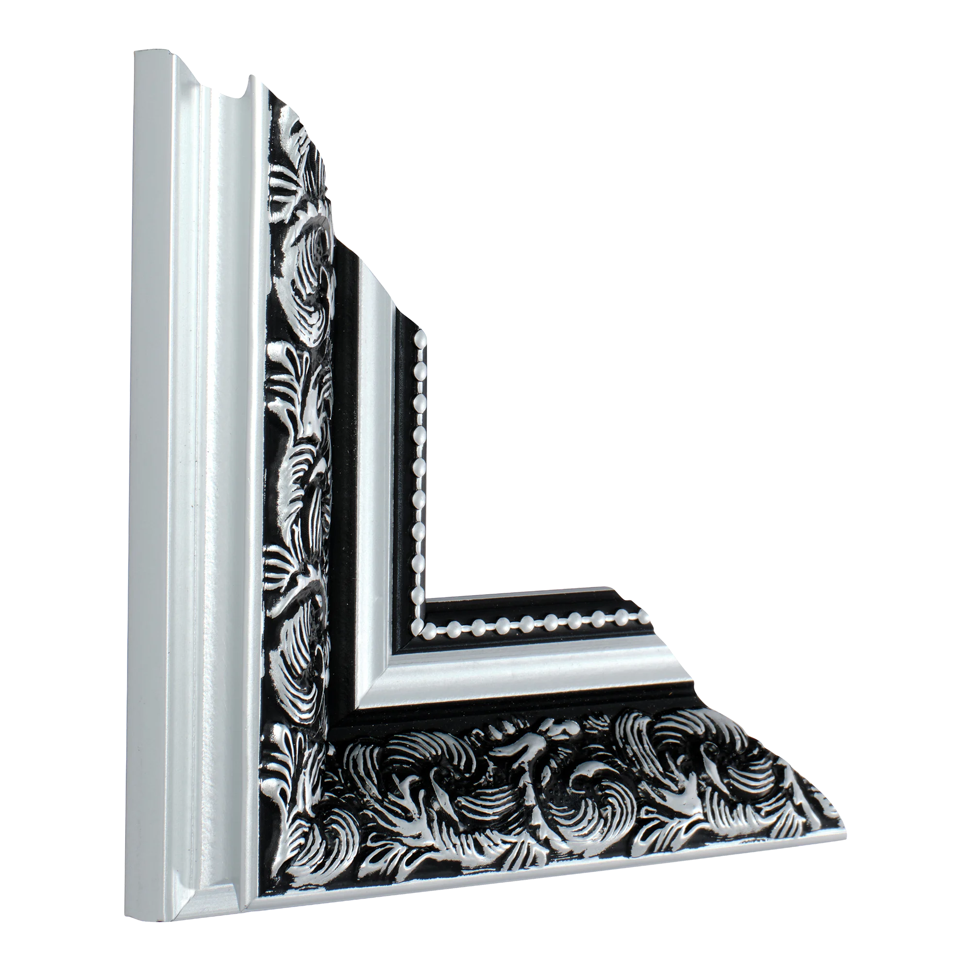 Baroque I in silver picture frame