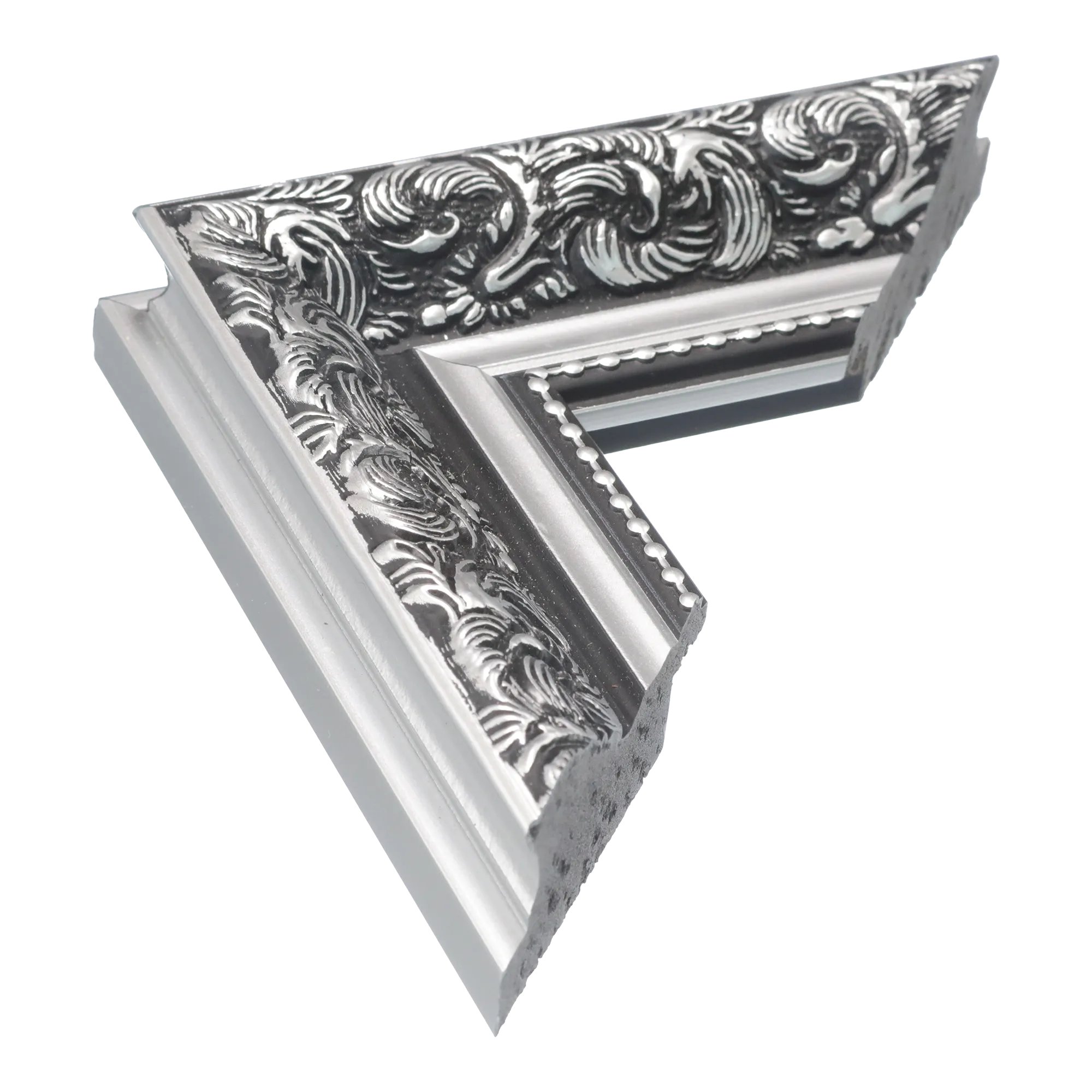 Baroque I in silver picture frame