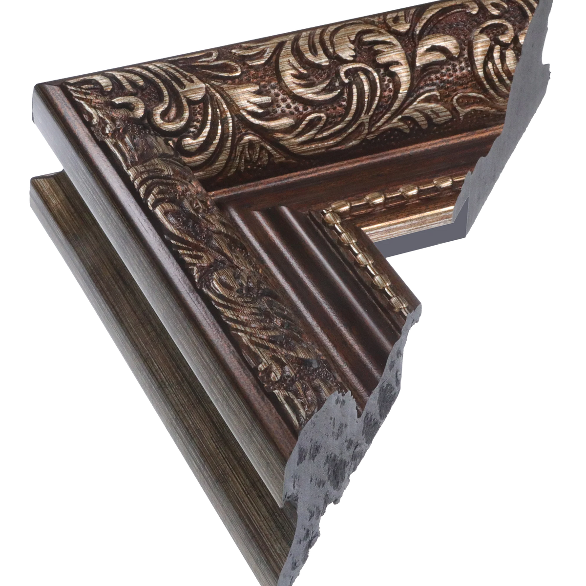 Baroque II in bronze picture frame