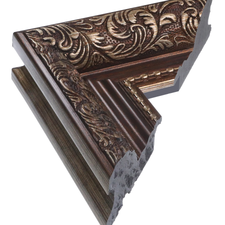 Baroque II in bronze picture frame