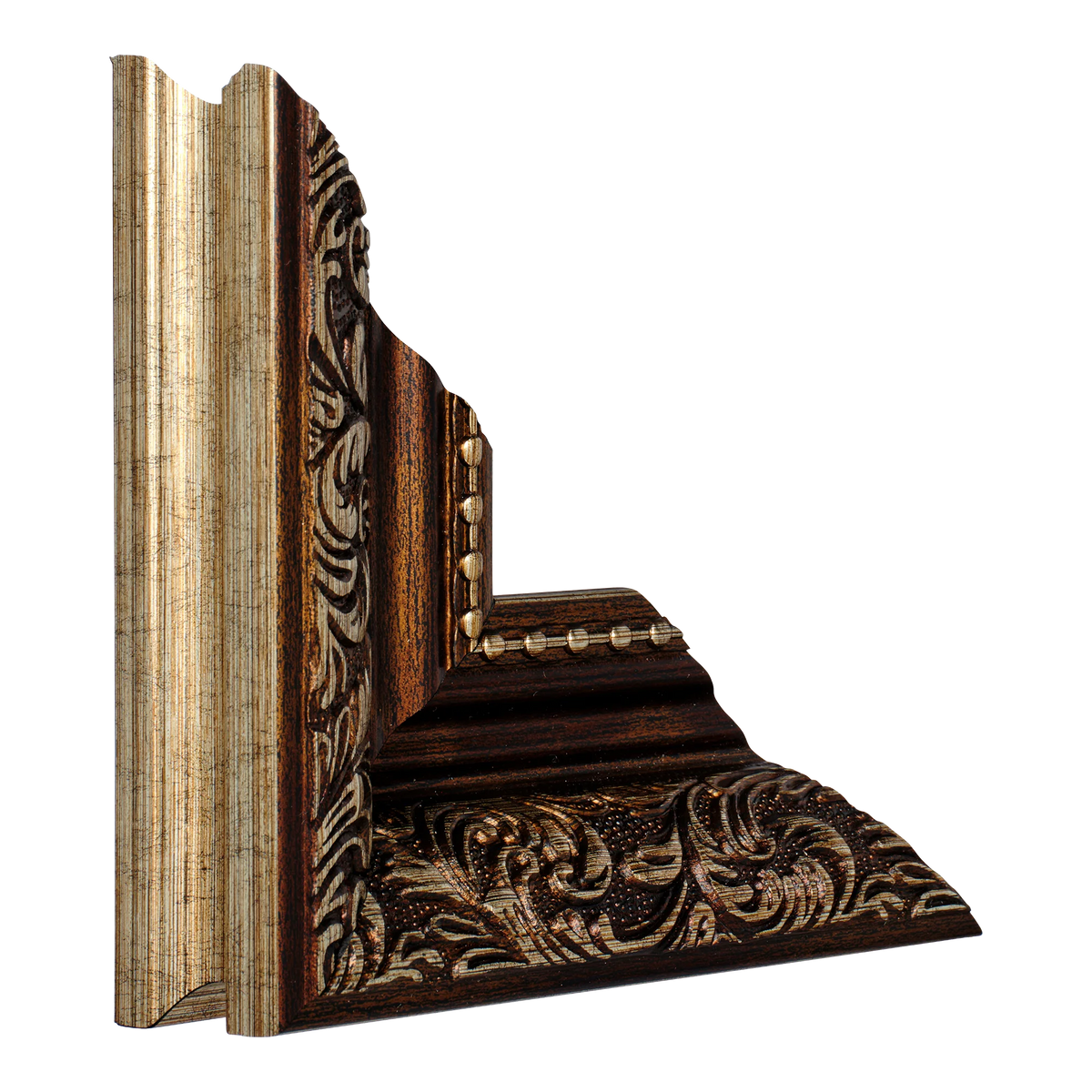 Baroque II in bronze picture frame
