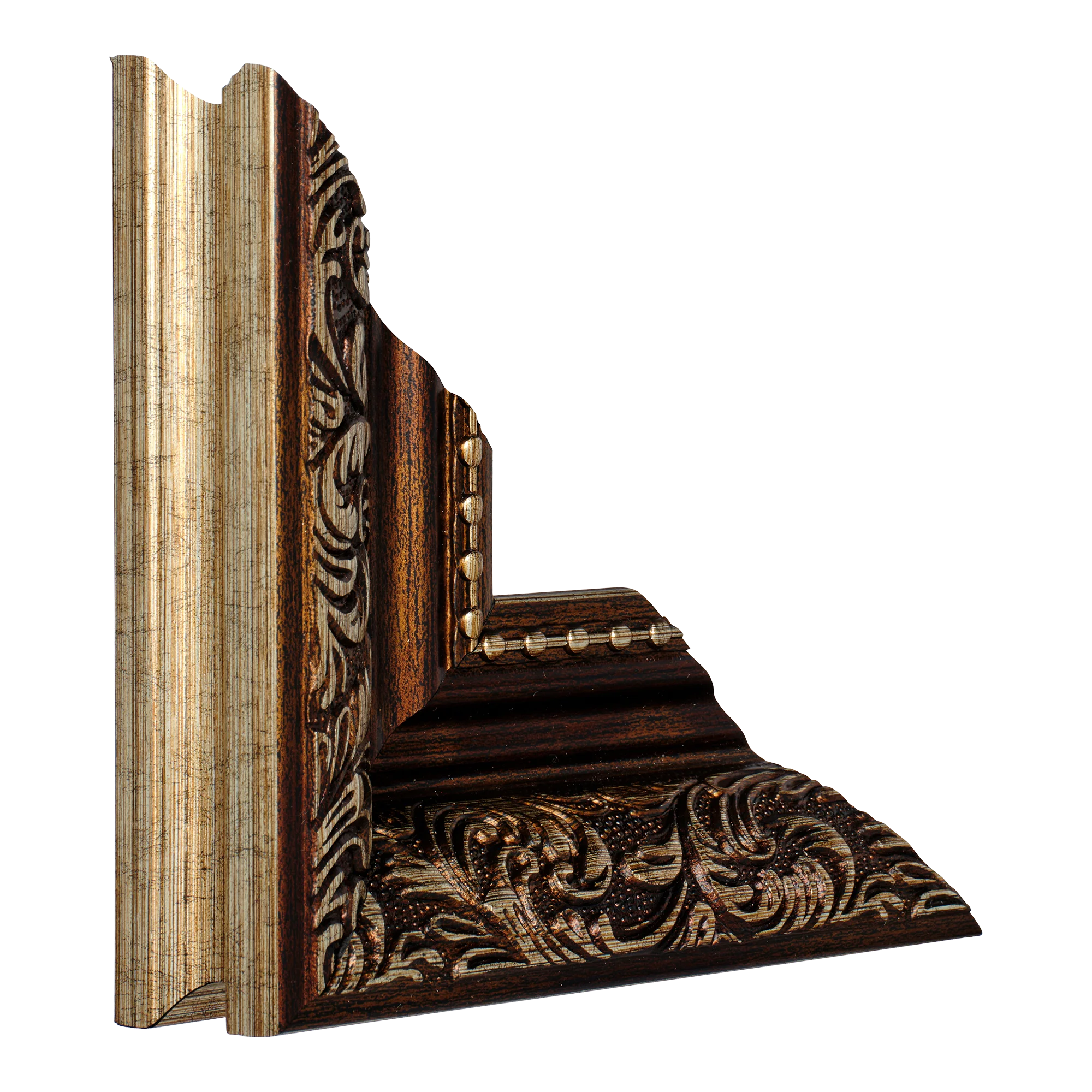 Baroque II in bronze picture frame