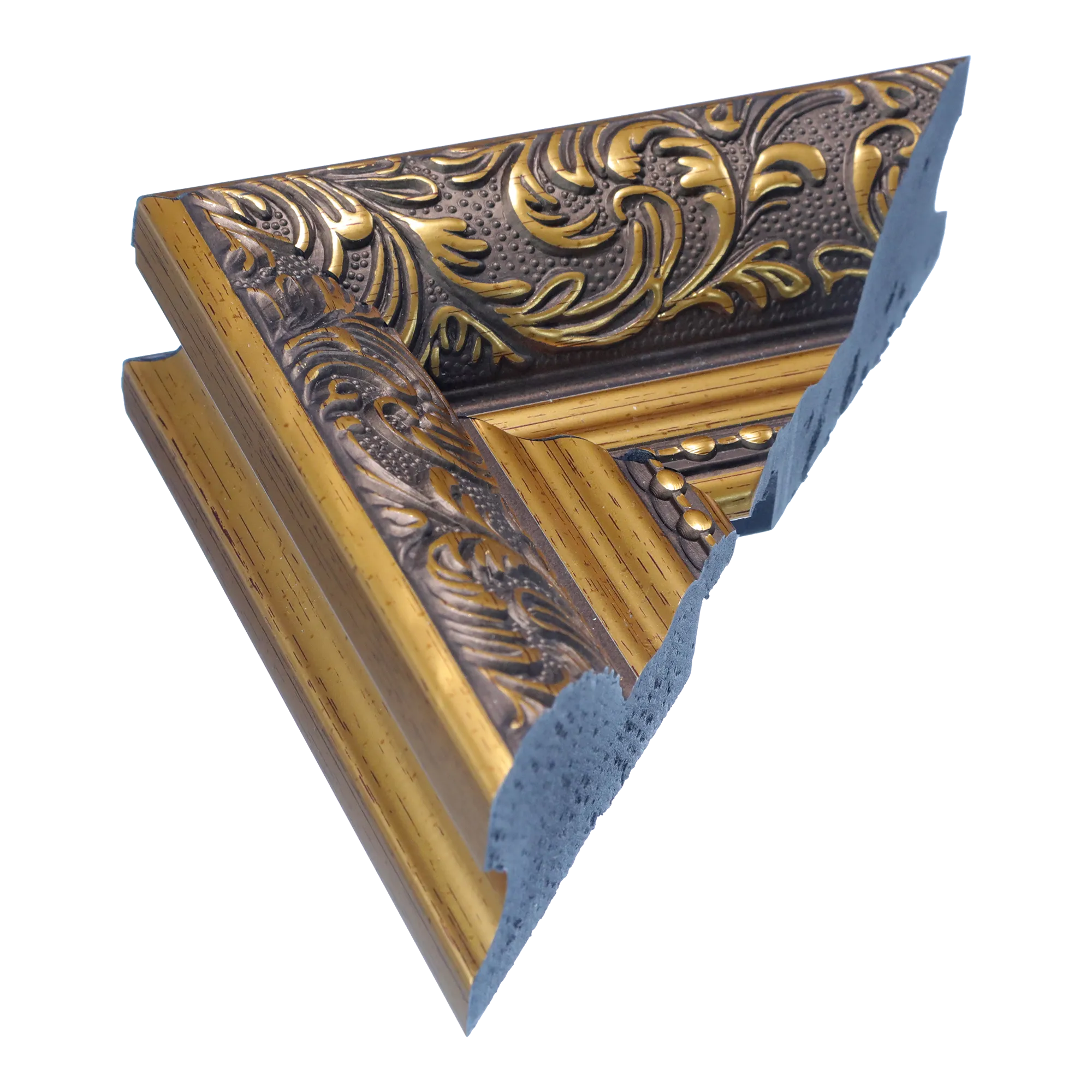Baroque II in gold picture frame