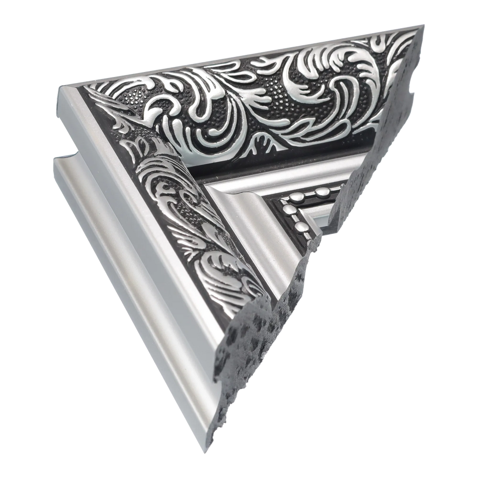 Baroque II in silver picture frame