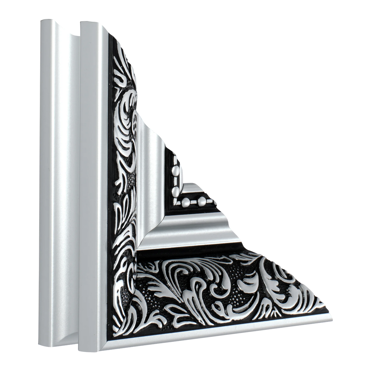 Baroque II in silver picture frame