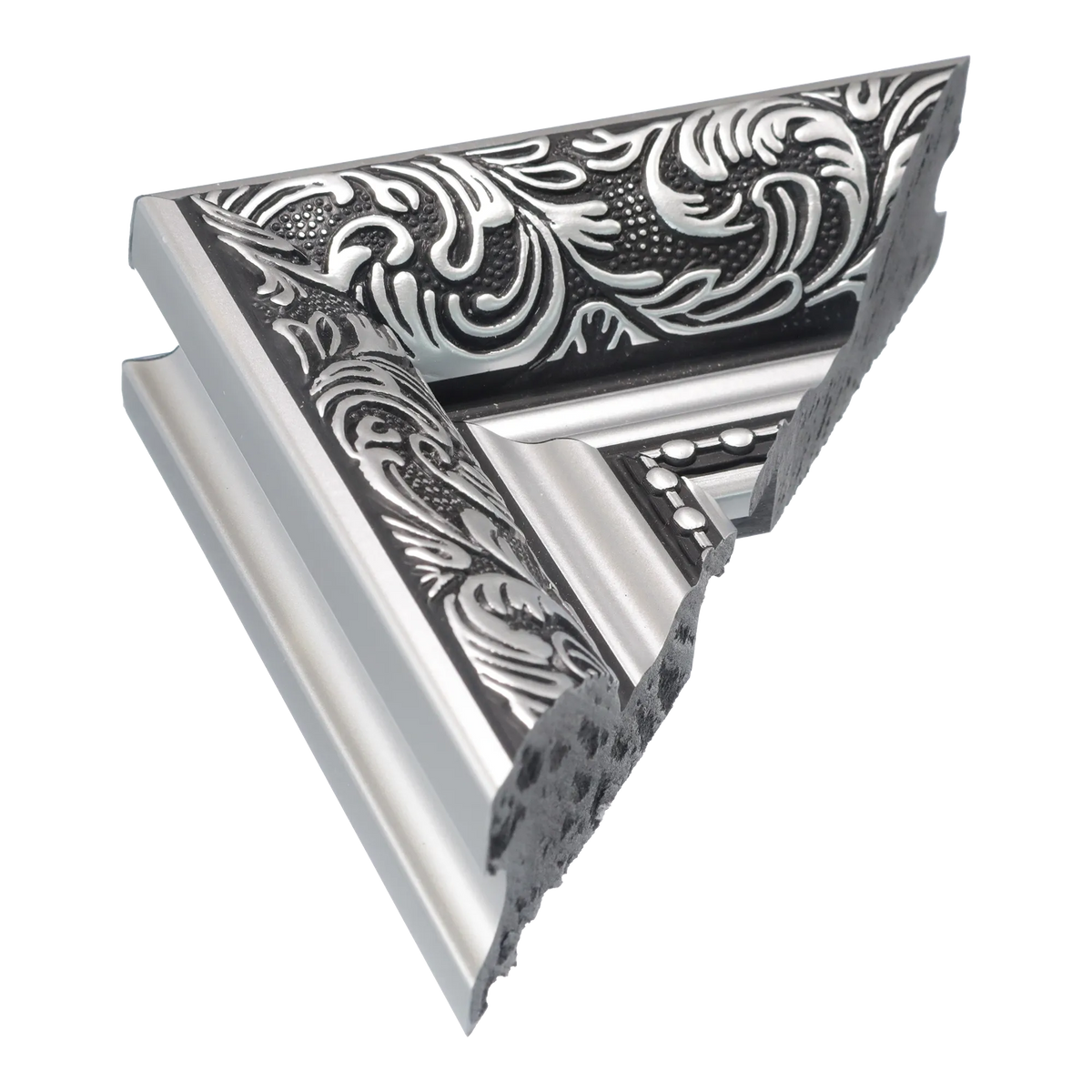 Baroque II in silver picture frame