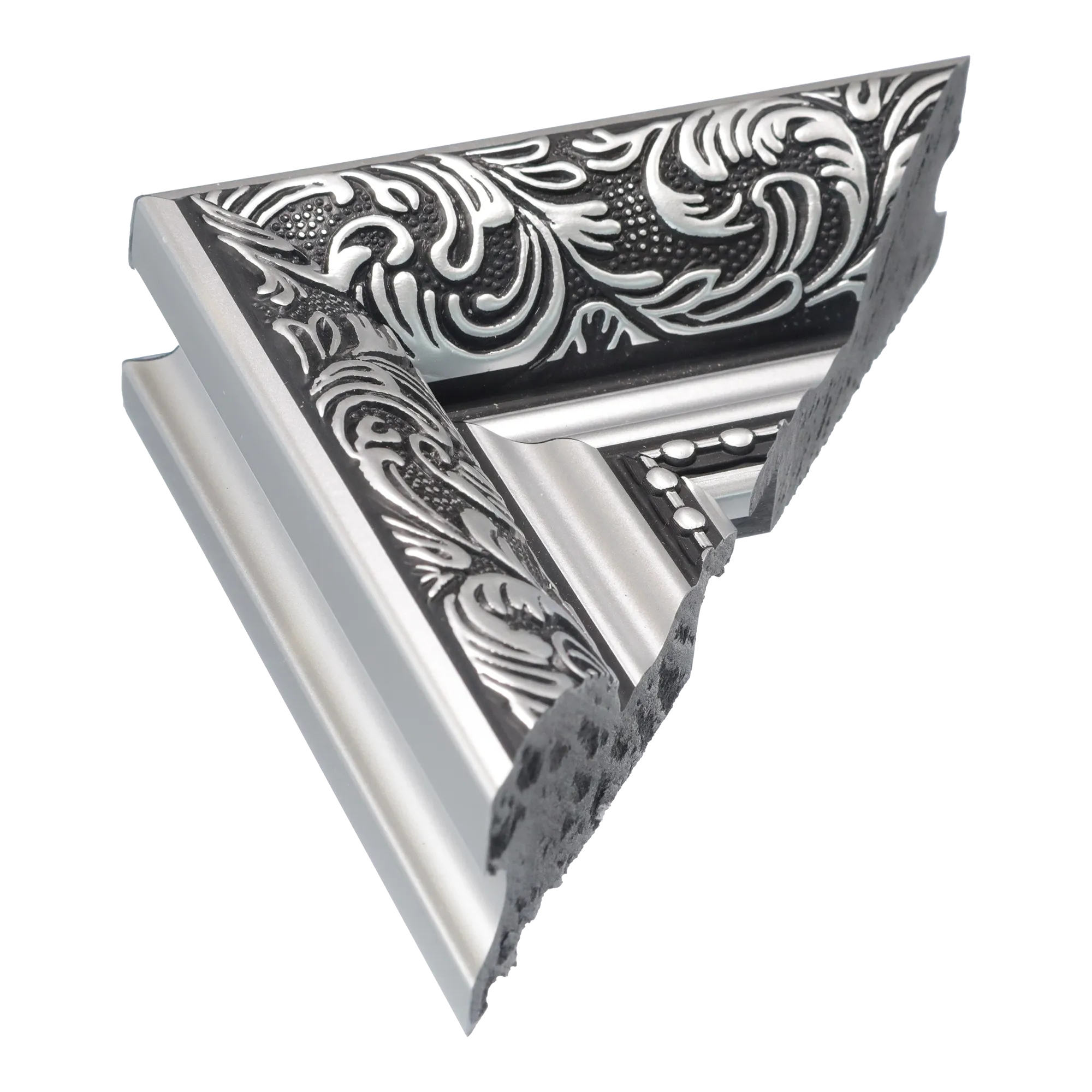 Baroque II in silver picture frame