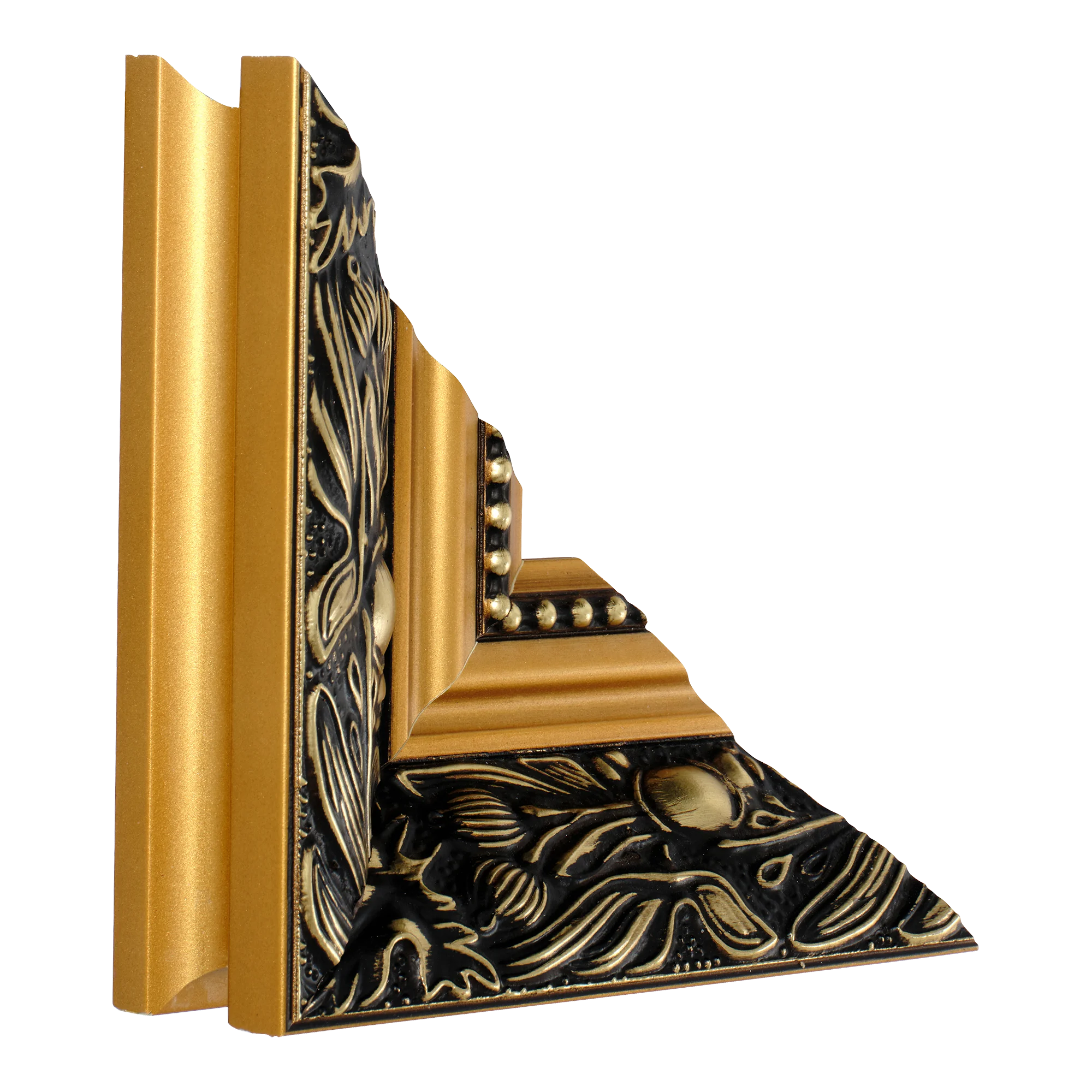 Baroque III in gold picture frame