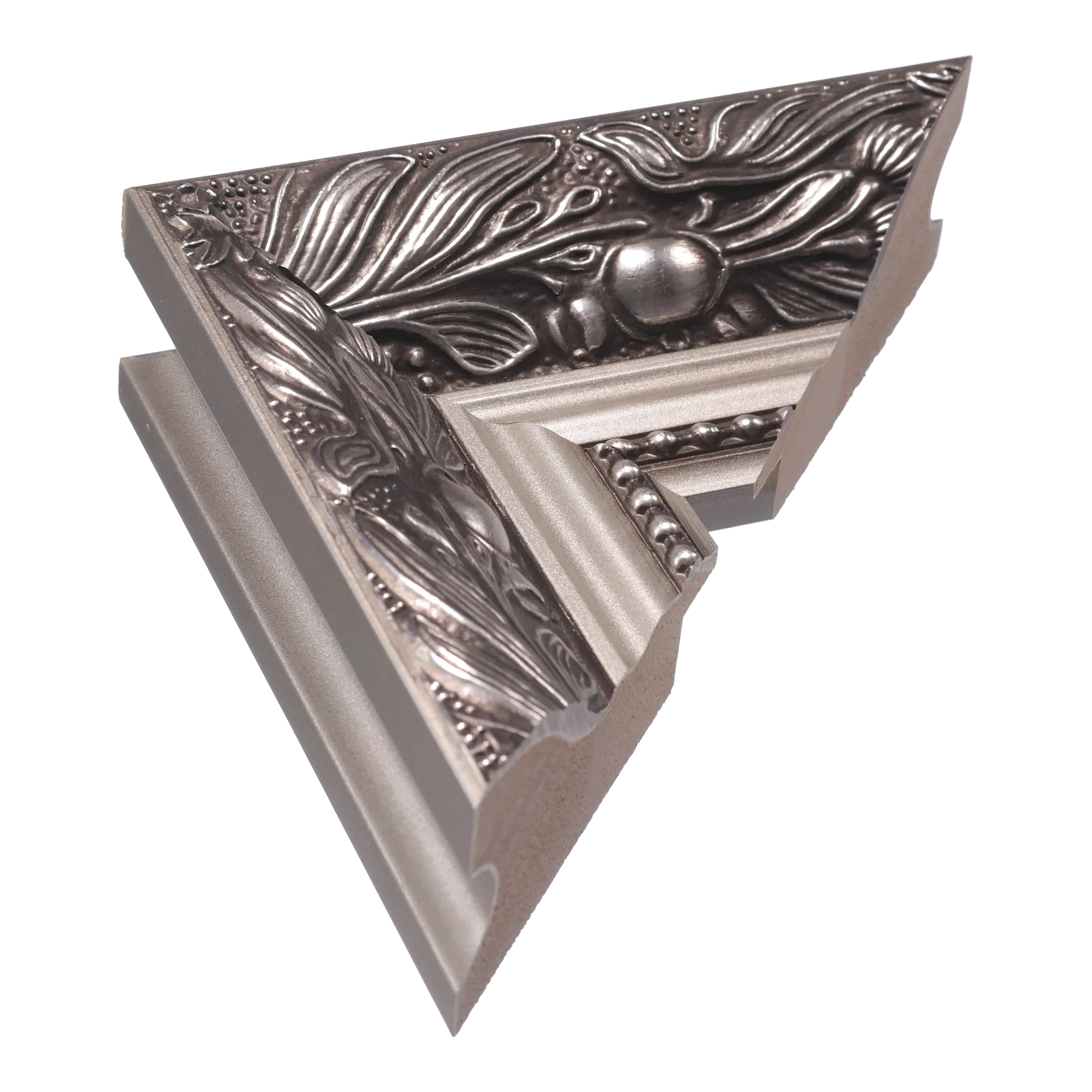 Baroque III in silver picture frame