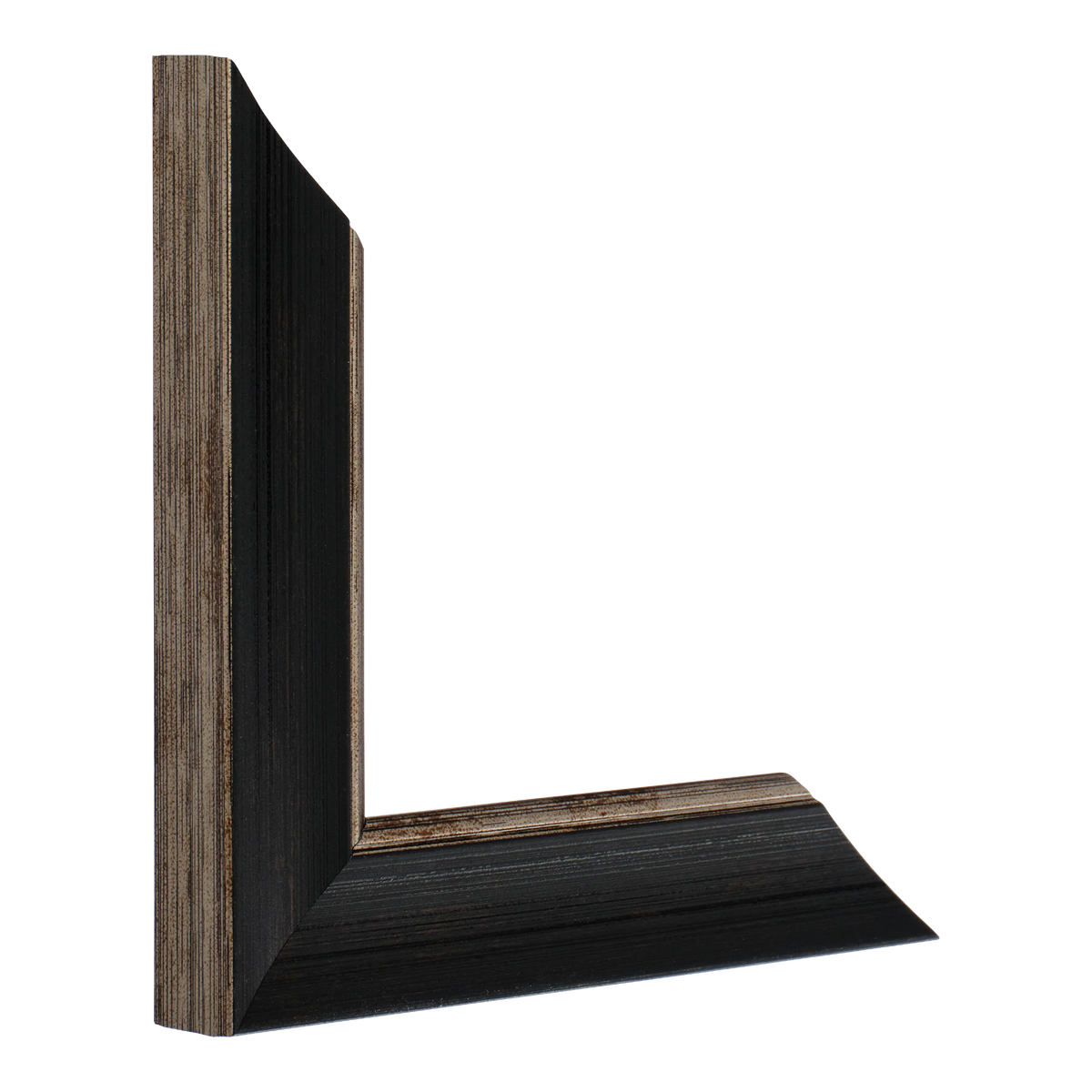 Vertical view of beach house i black picture frame