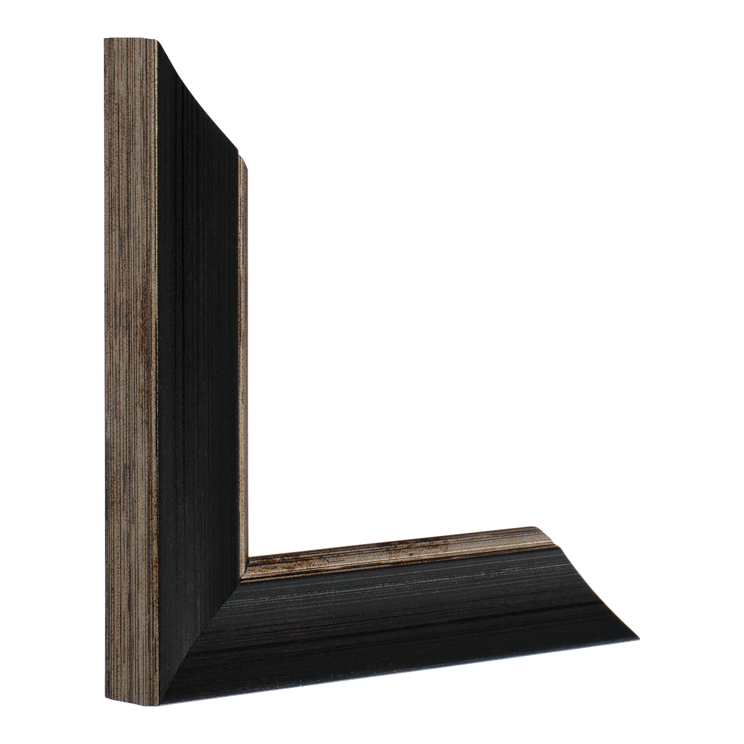 Vertical view of beach house i black picture frame