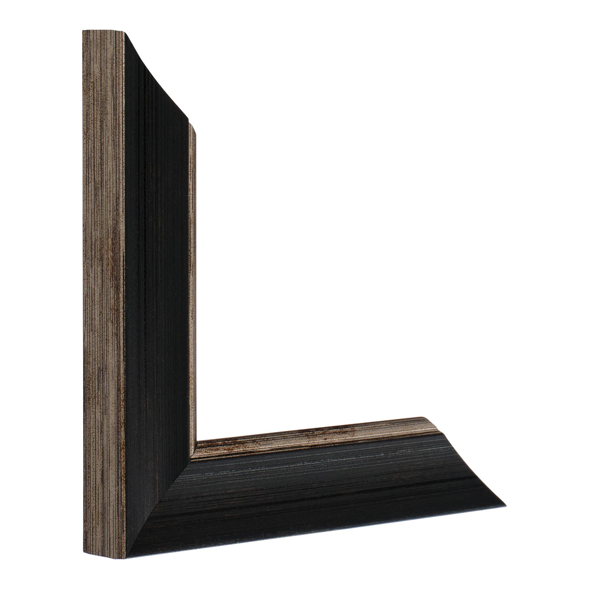 Vertical view of beach house i black picture frame