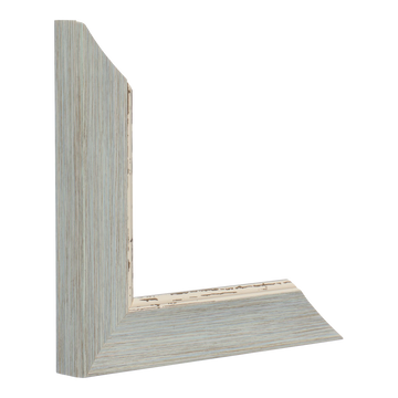 Vertical view of beach house i blue picture frame sample