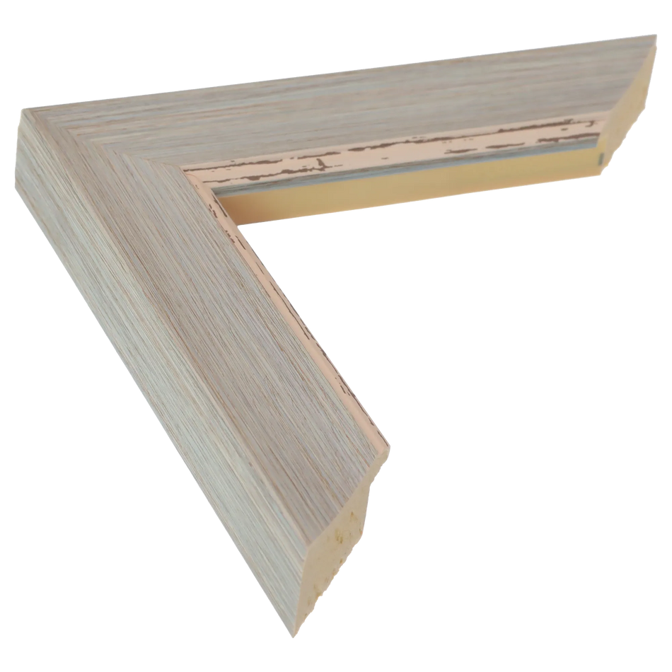 Beach House I in blue picture frame