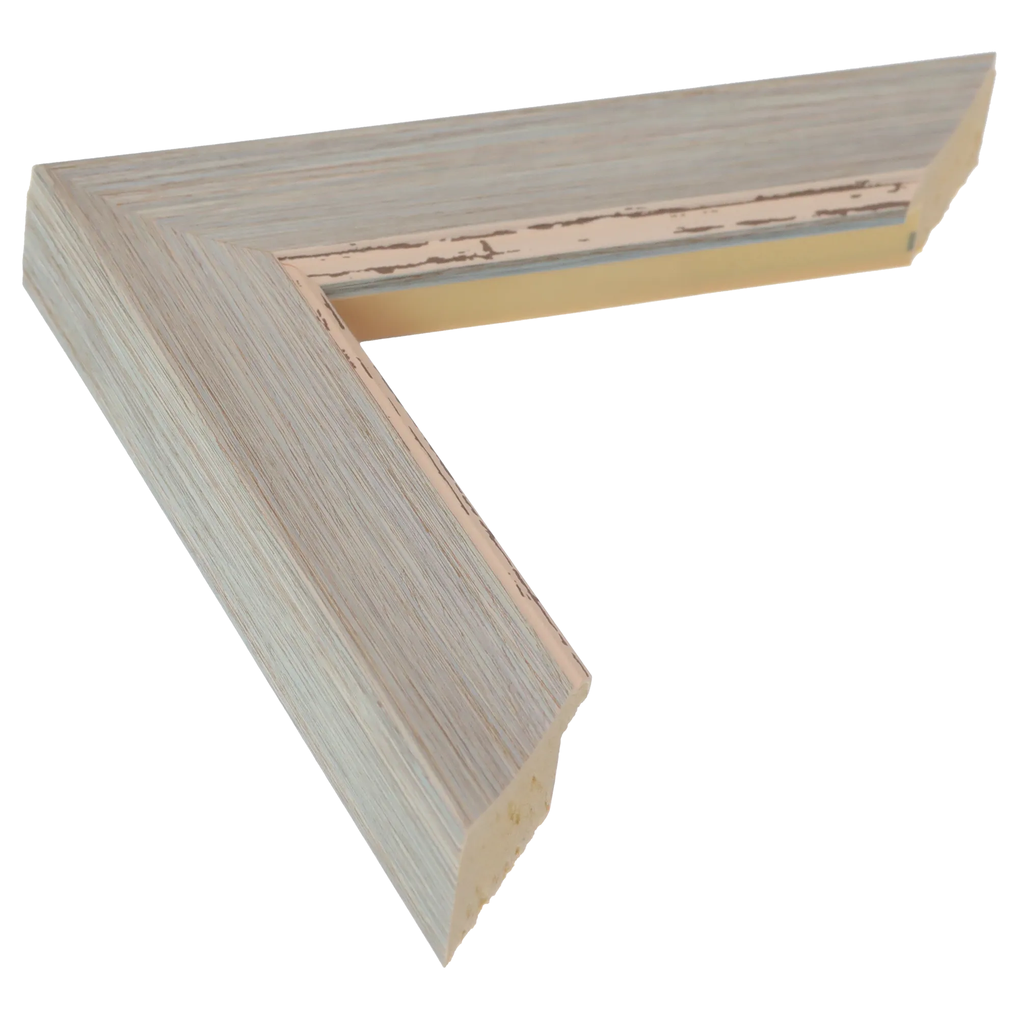 Beach House I in blue picture frame