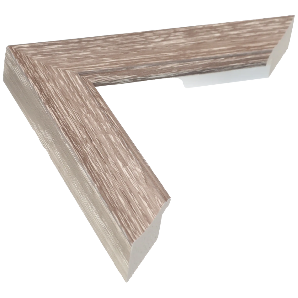 Beach House I in grey picture frame