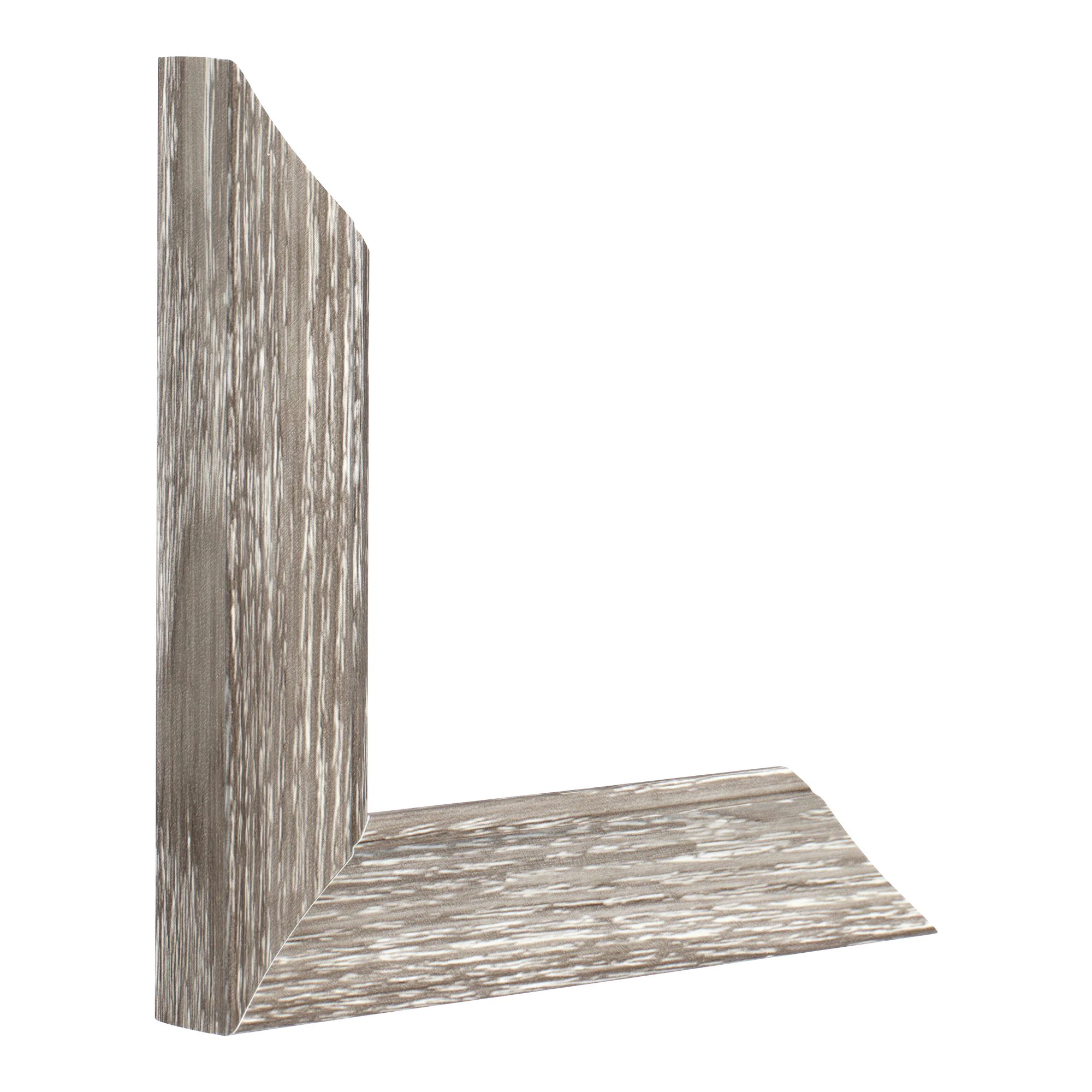 Vertical view of beach house i grey picture frame