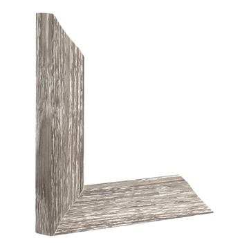Vertical view of beach house i grey picture frame sample