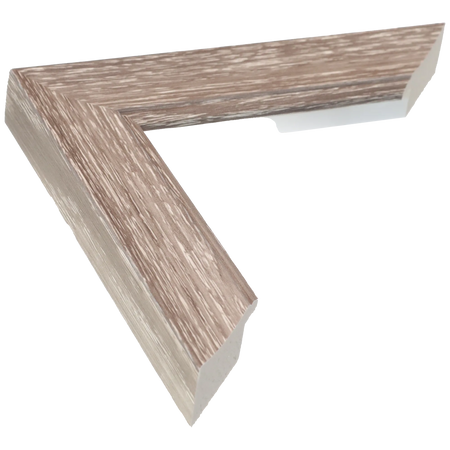 Beach House I in grey picture frame