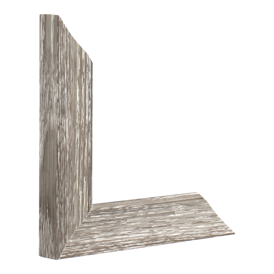 Beach House I in grey picture frame