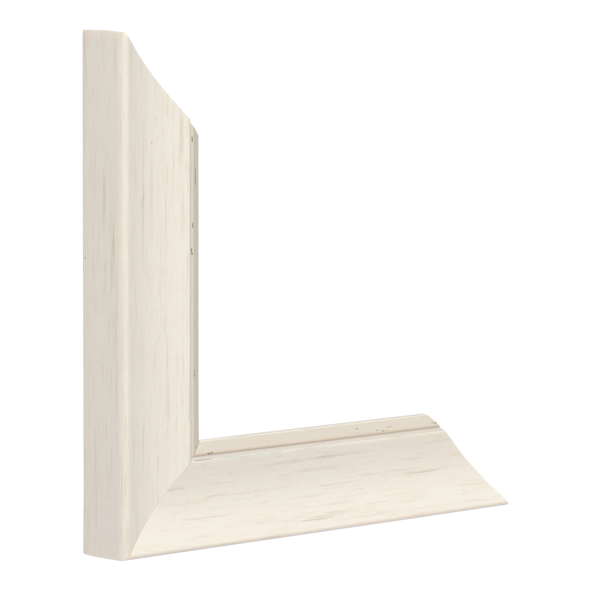 Vertical view of beach house i white picture frame