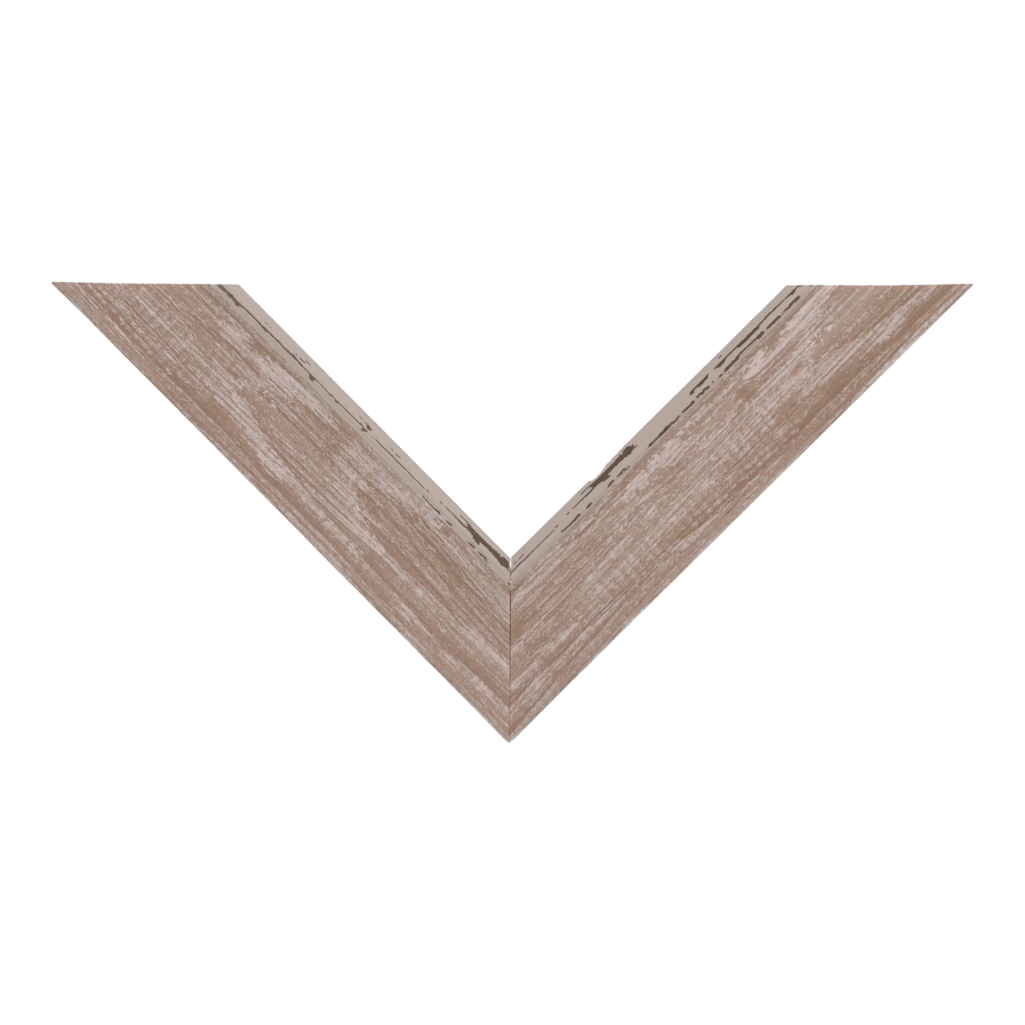 Top view of Beach House I picture frame in walnut