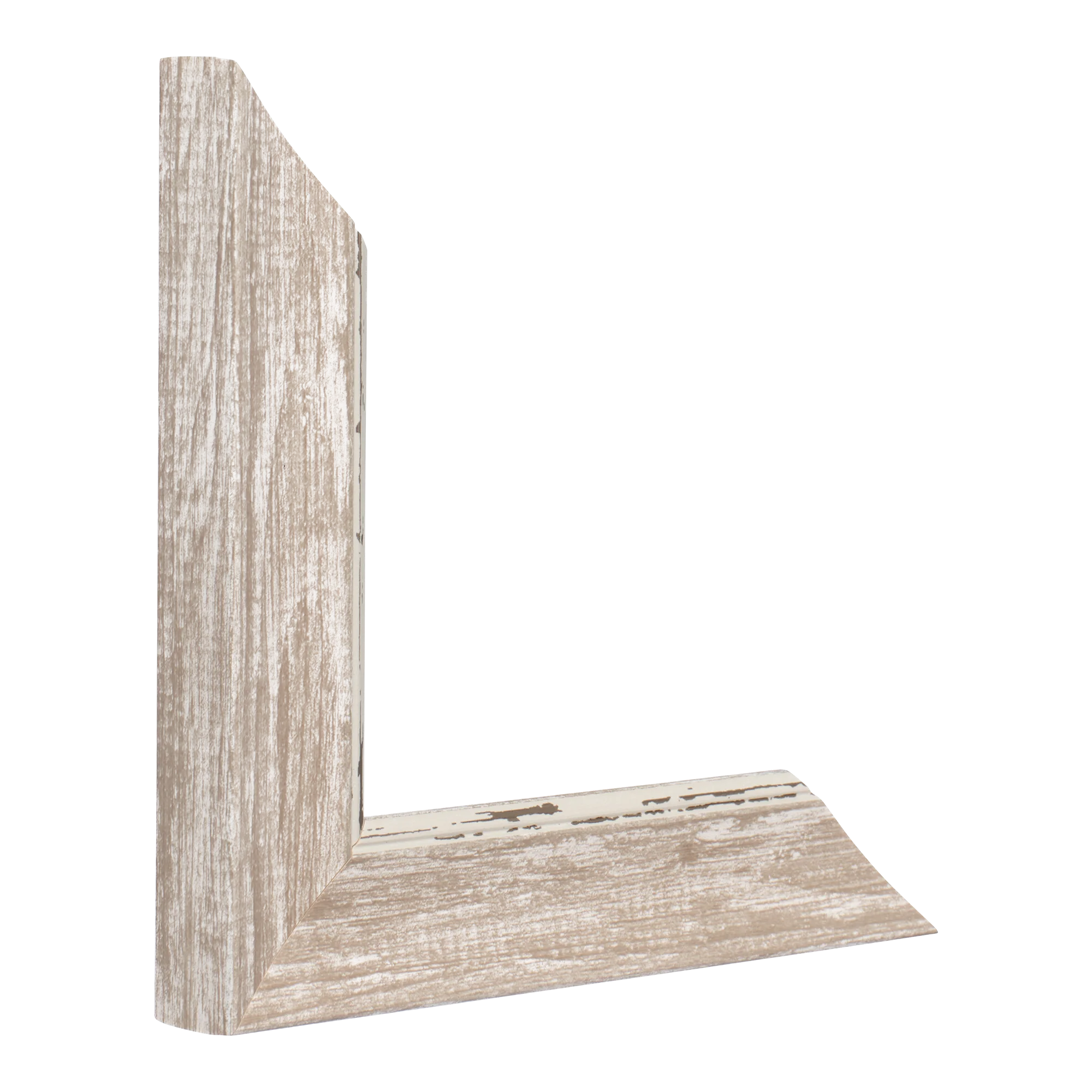 Vertical view of beach house i walnut picture frame