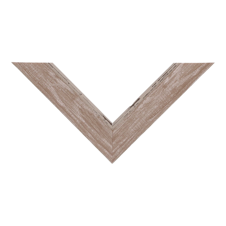 Top view of Beach House I picture frame in walnut