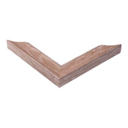 Corner view of Beach House I in walnut picture frame