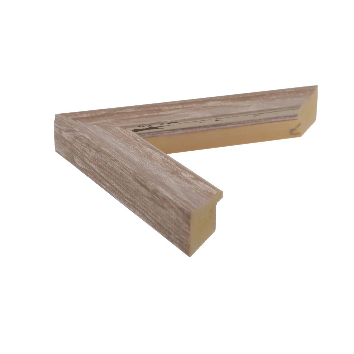 Side view of Beach House I picture frame in walnut