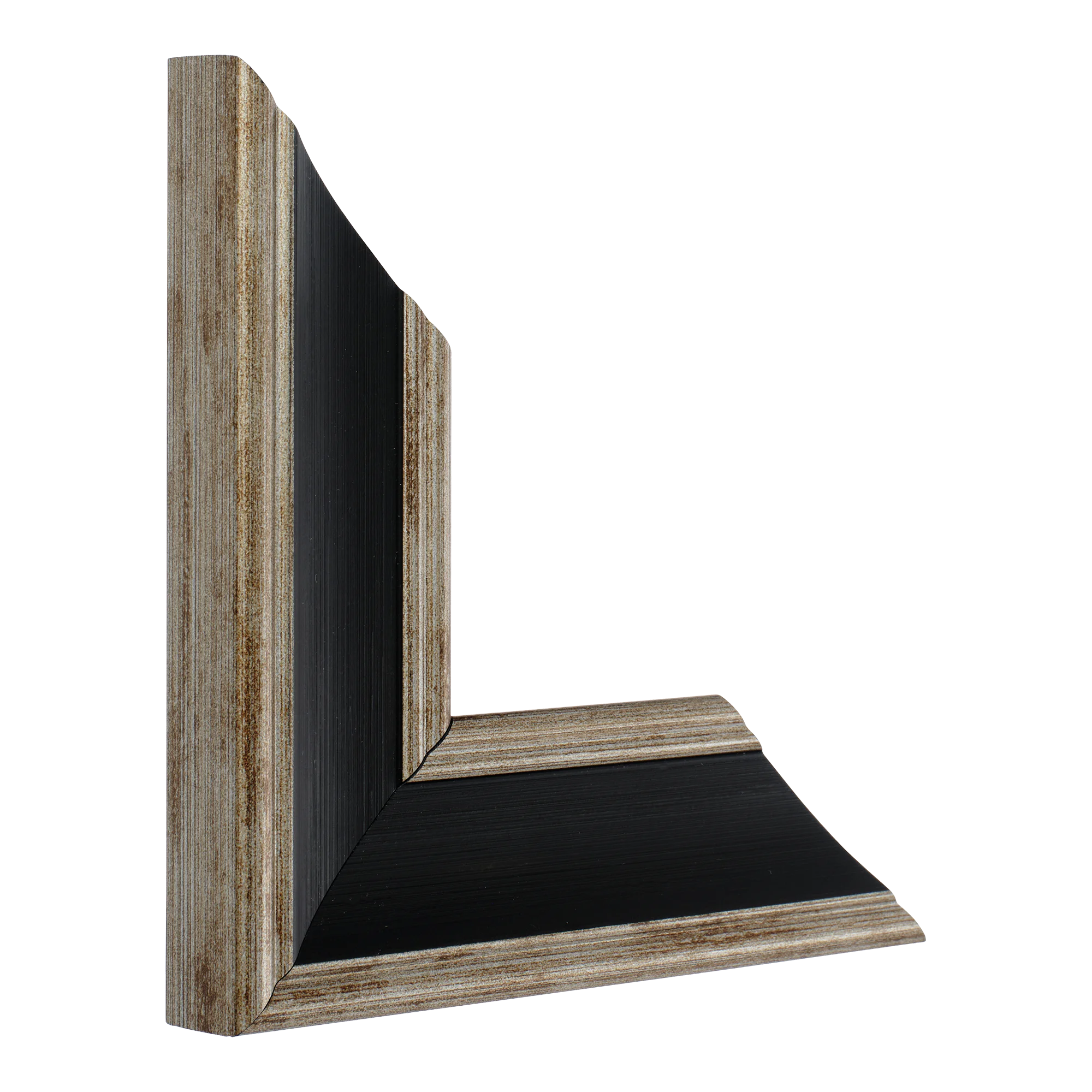 Vertical view of beach house ii black picture frame