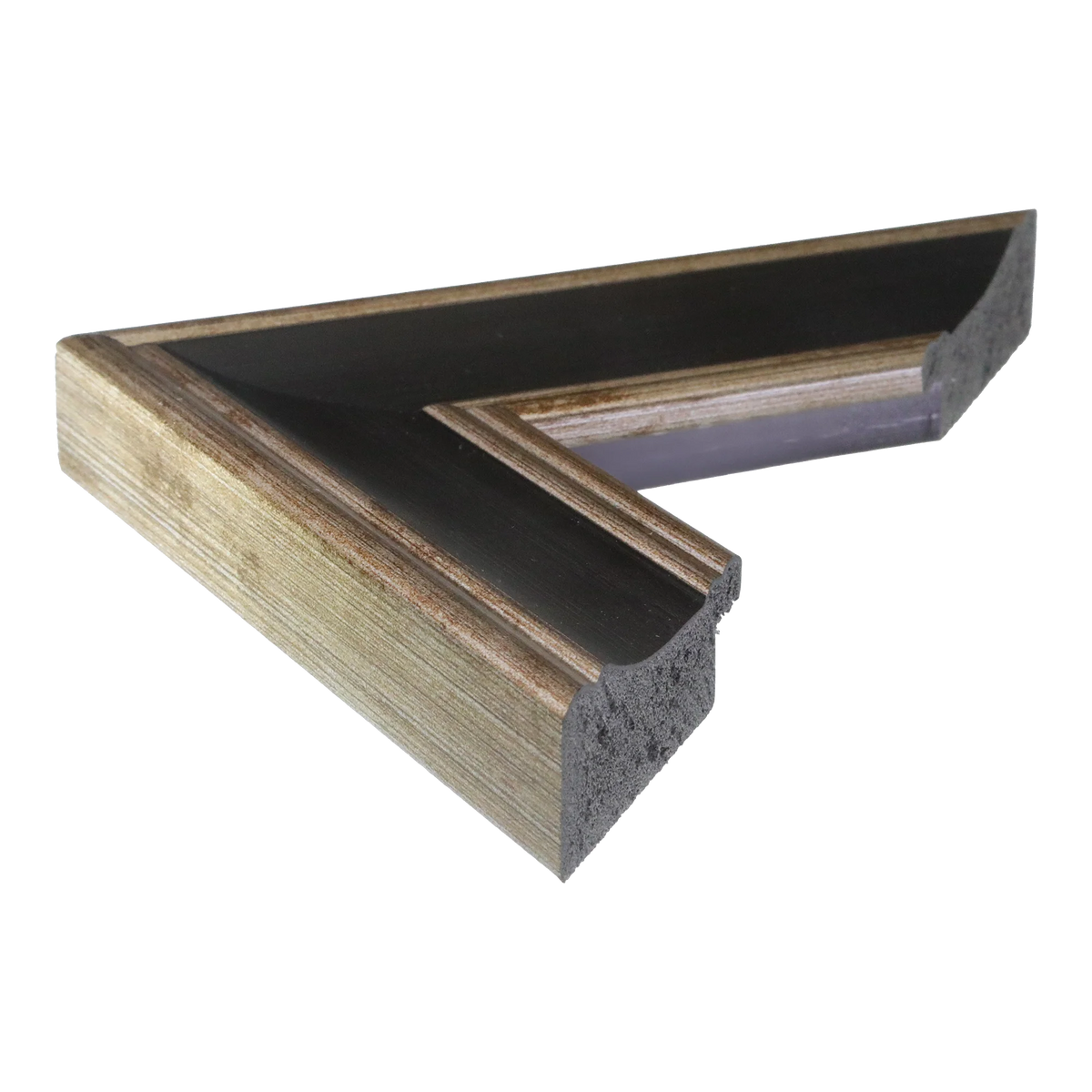 Side view of Beach House II picture frame in black