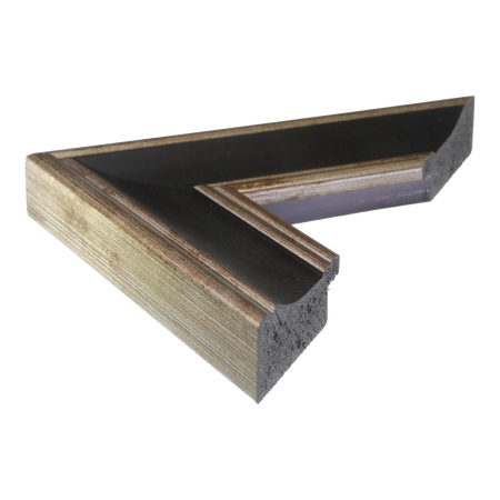 Side view of Beach House II picture frame in black