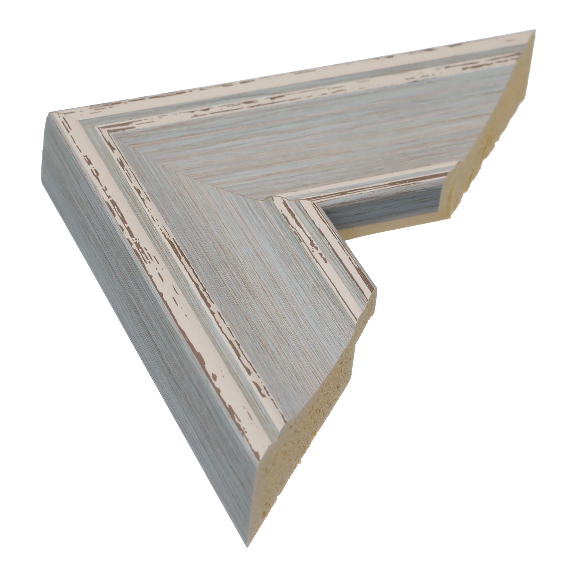 Beach House II in blue picture frame