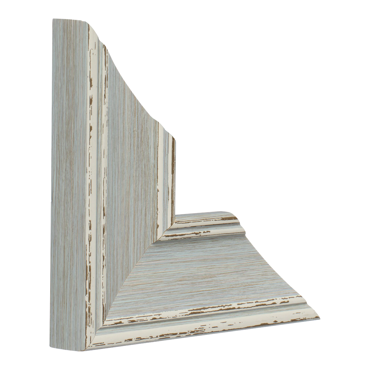 Vertical view of beach house ii blue picture frame