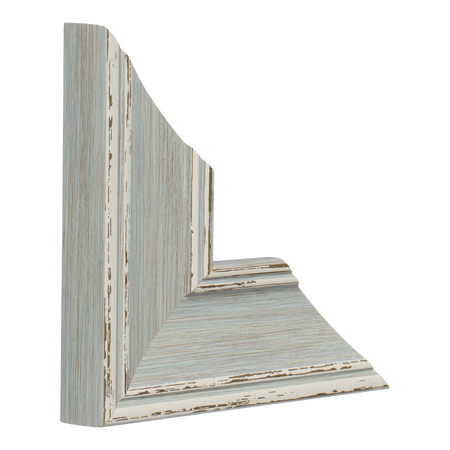 Vertical view of beach house ii blue picture frame