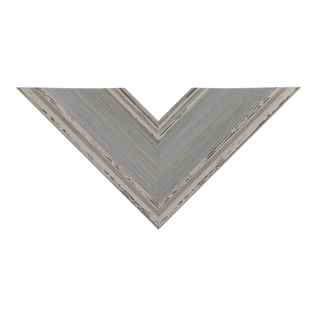 Top view of Beach House II picture frame in blue