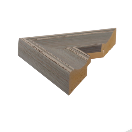 Side view of Beach House II picture frame in blue