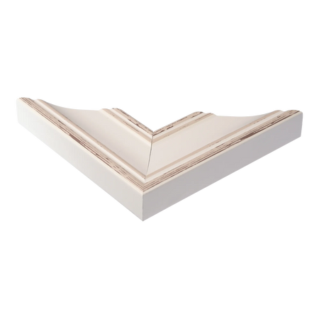 Corner view of Beach House II in cream picture frame