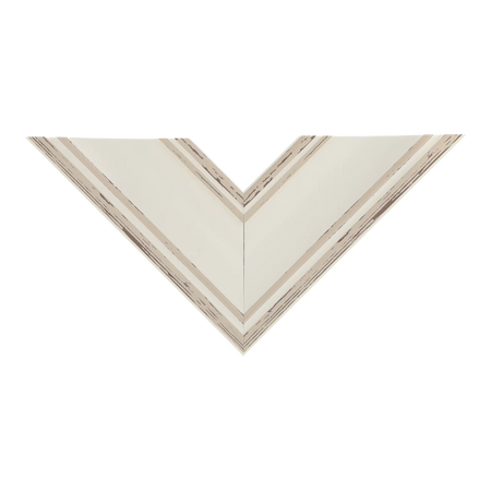 Top view of Beach House II picture frame in cream