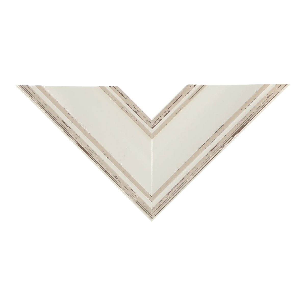 Top view of Beach House II picture frame in cream