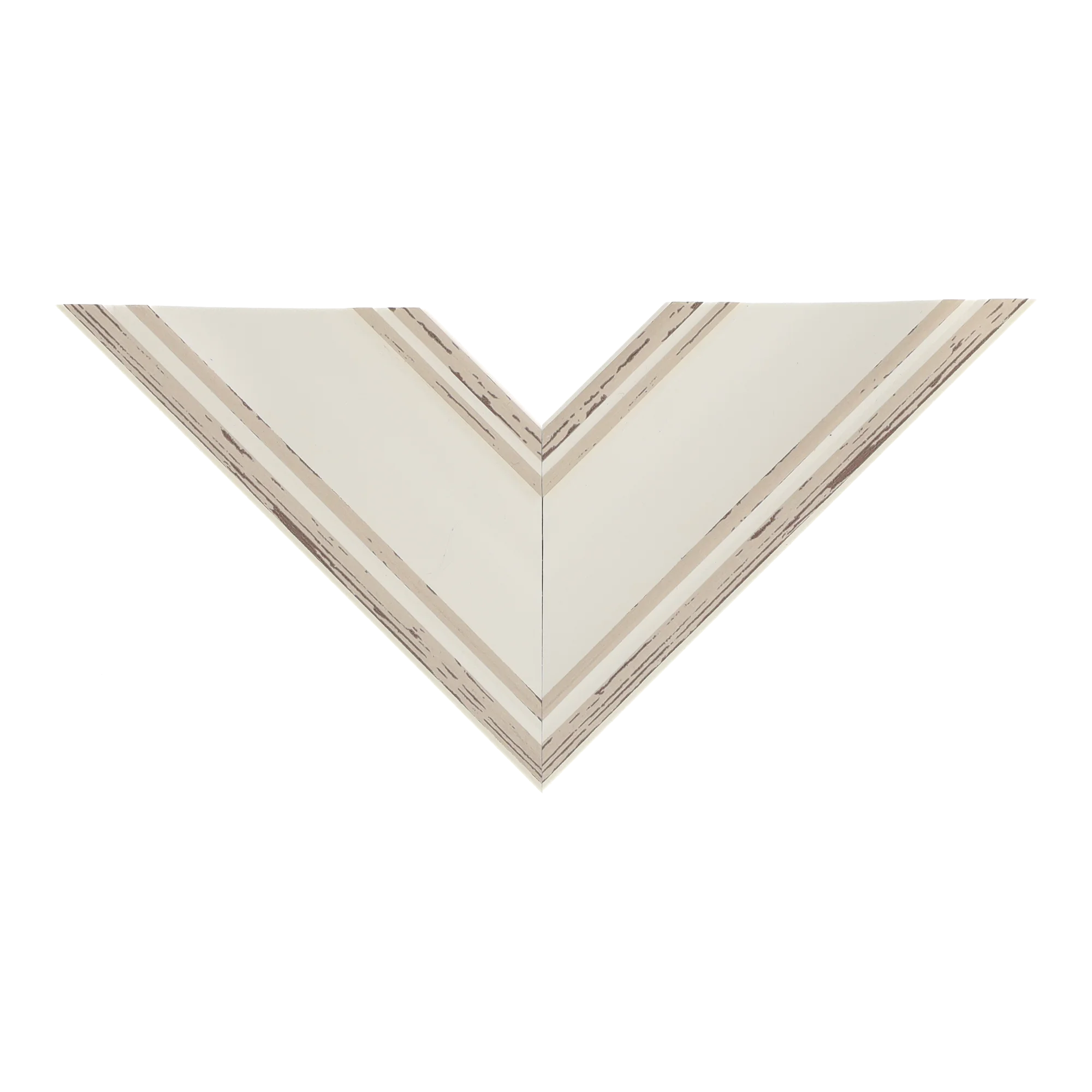 Top view of Beach House II picture frame in cream