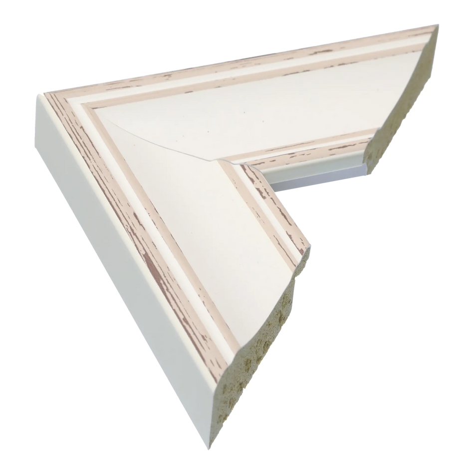 Beach House II in cream picture frame